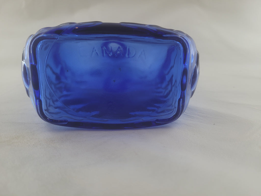 bouteil antique bleu