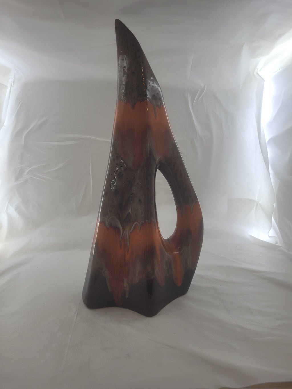 Vase brun céramique