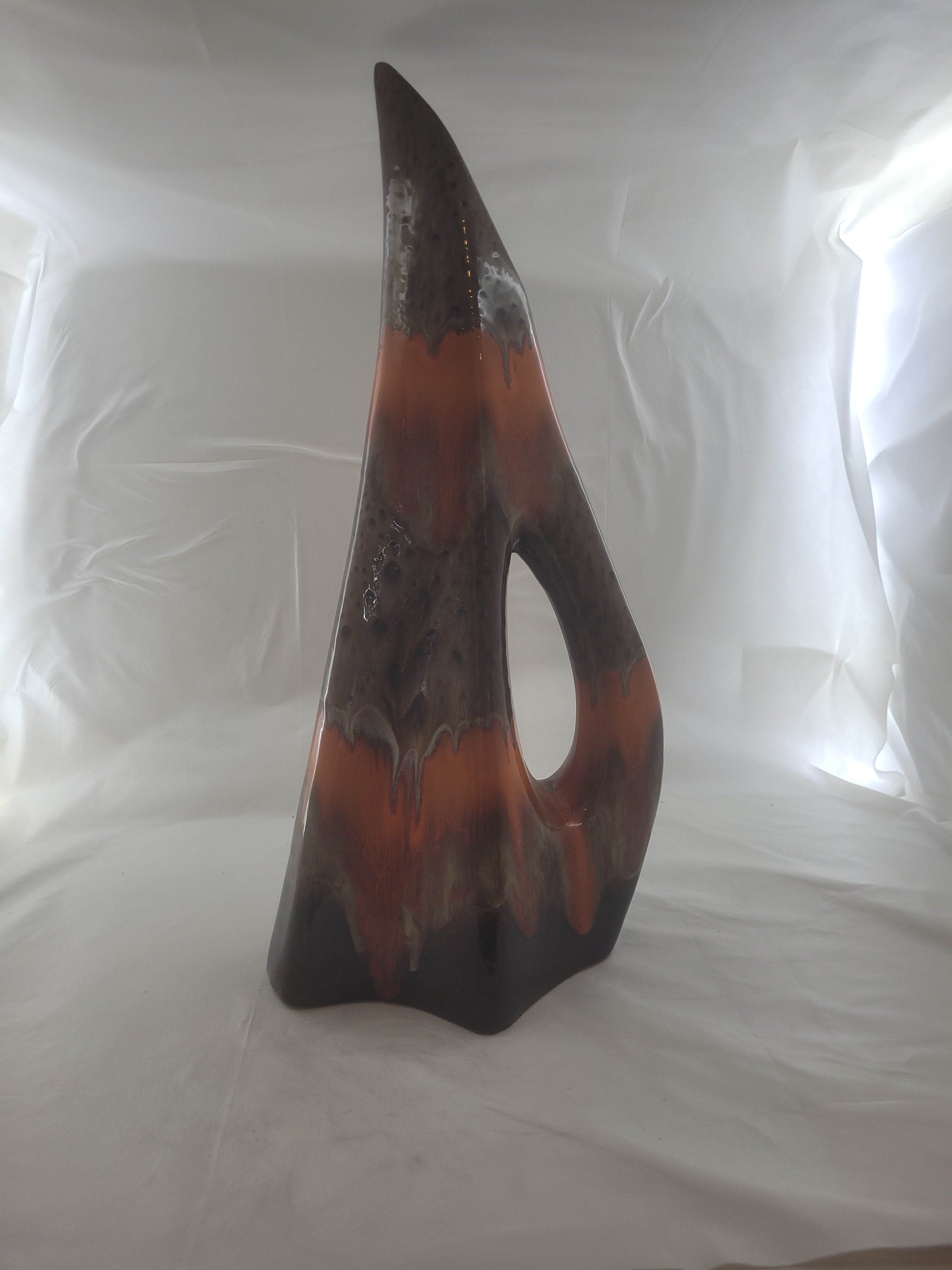 Vase brun céramique