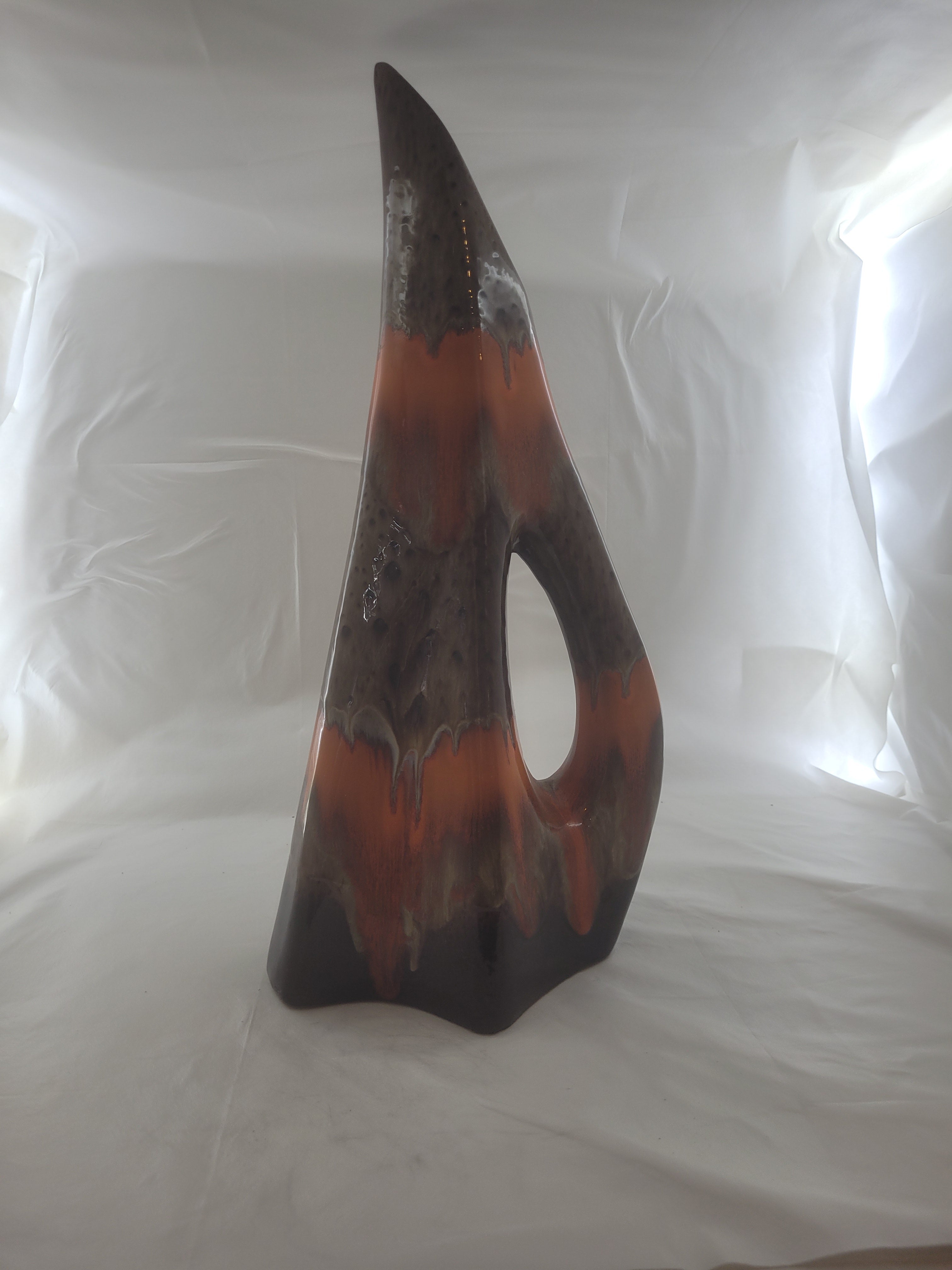 Vase brun céramique