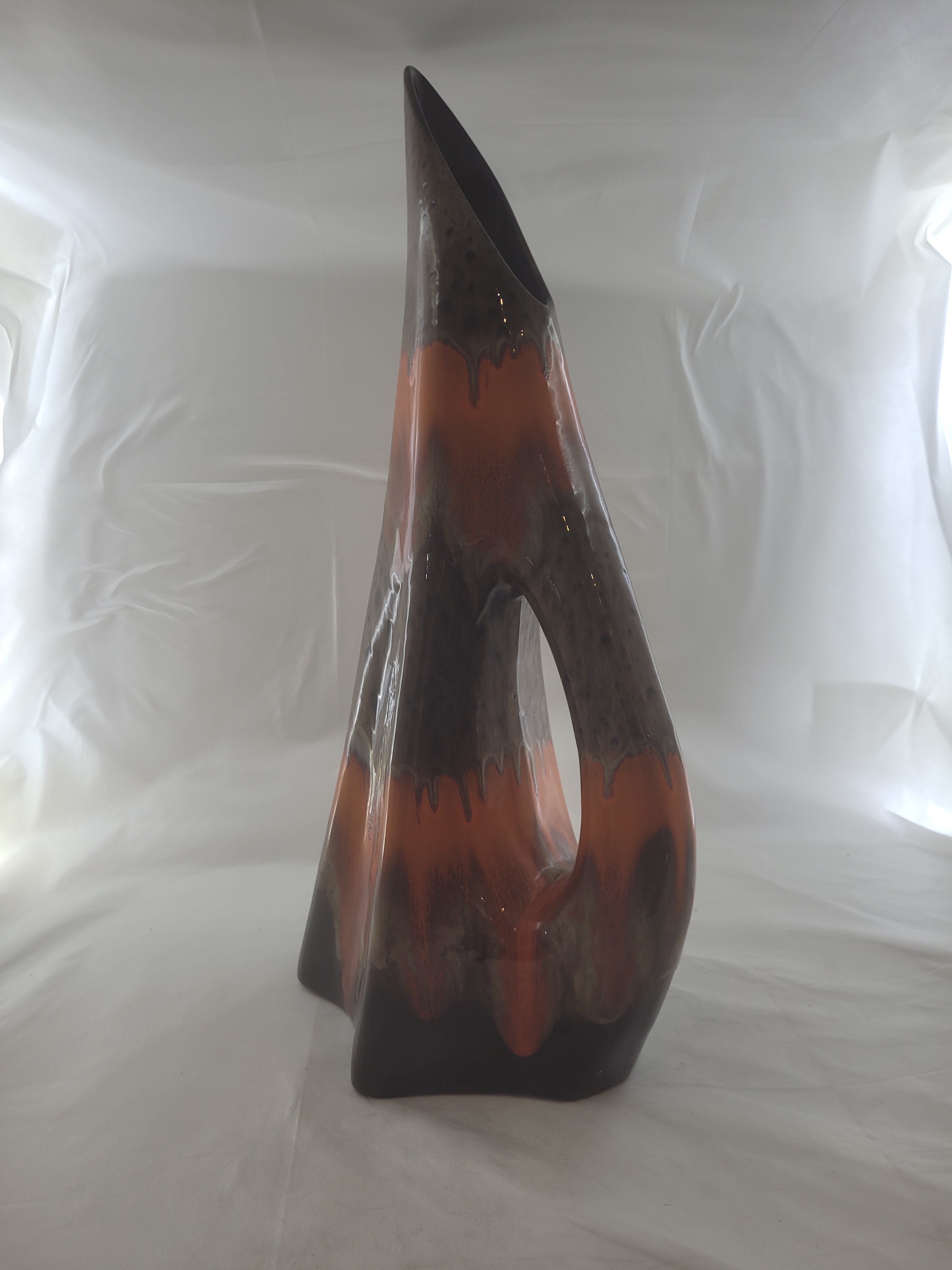 Vase brun céramique