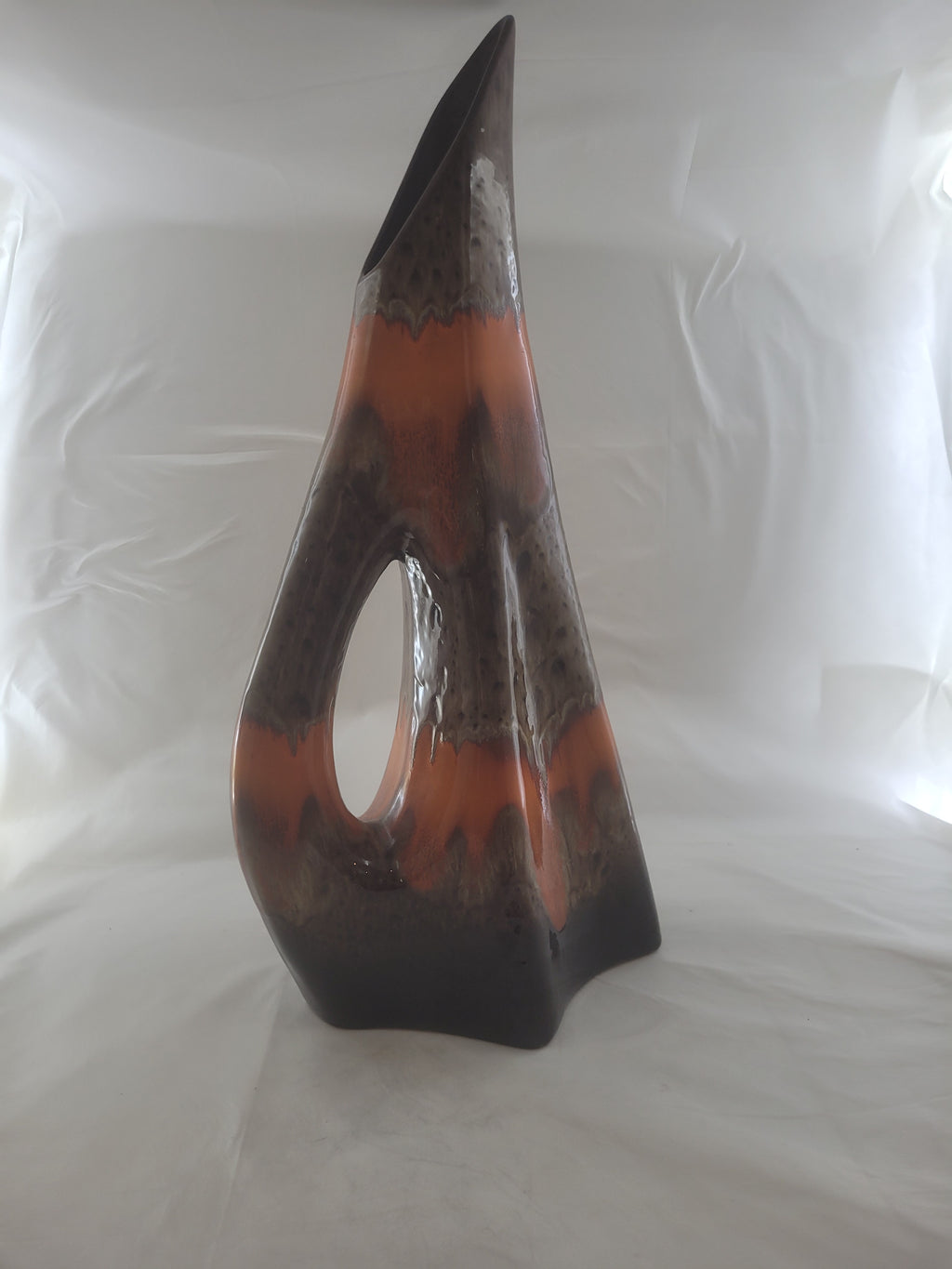 Vase brun céramique