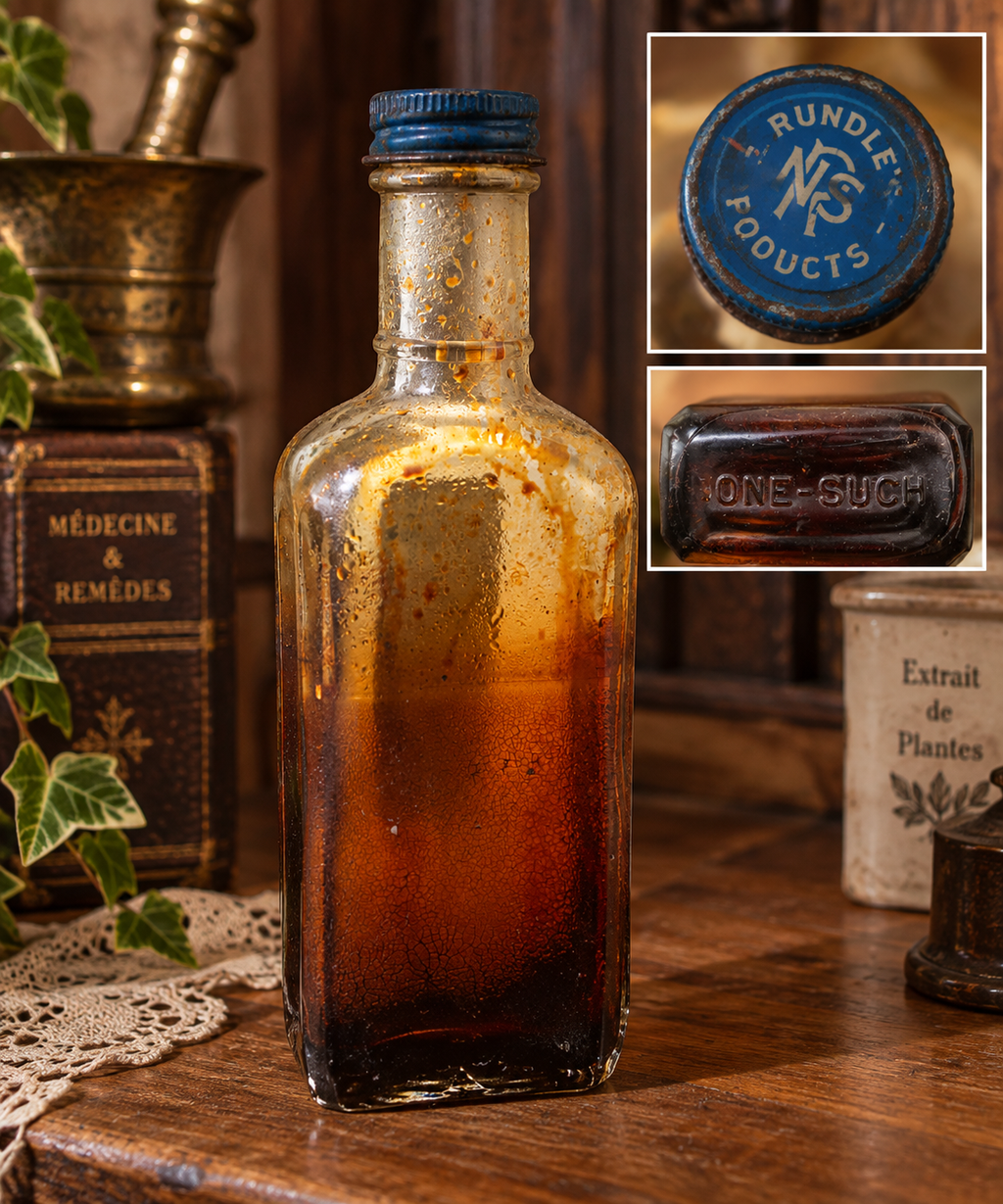 Bouteille vintage Liniment