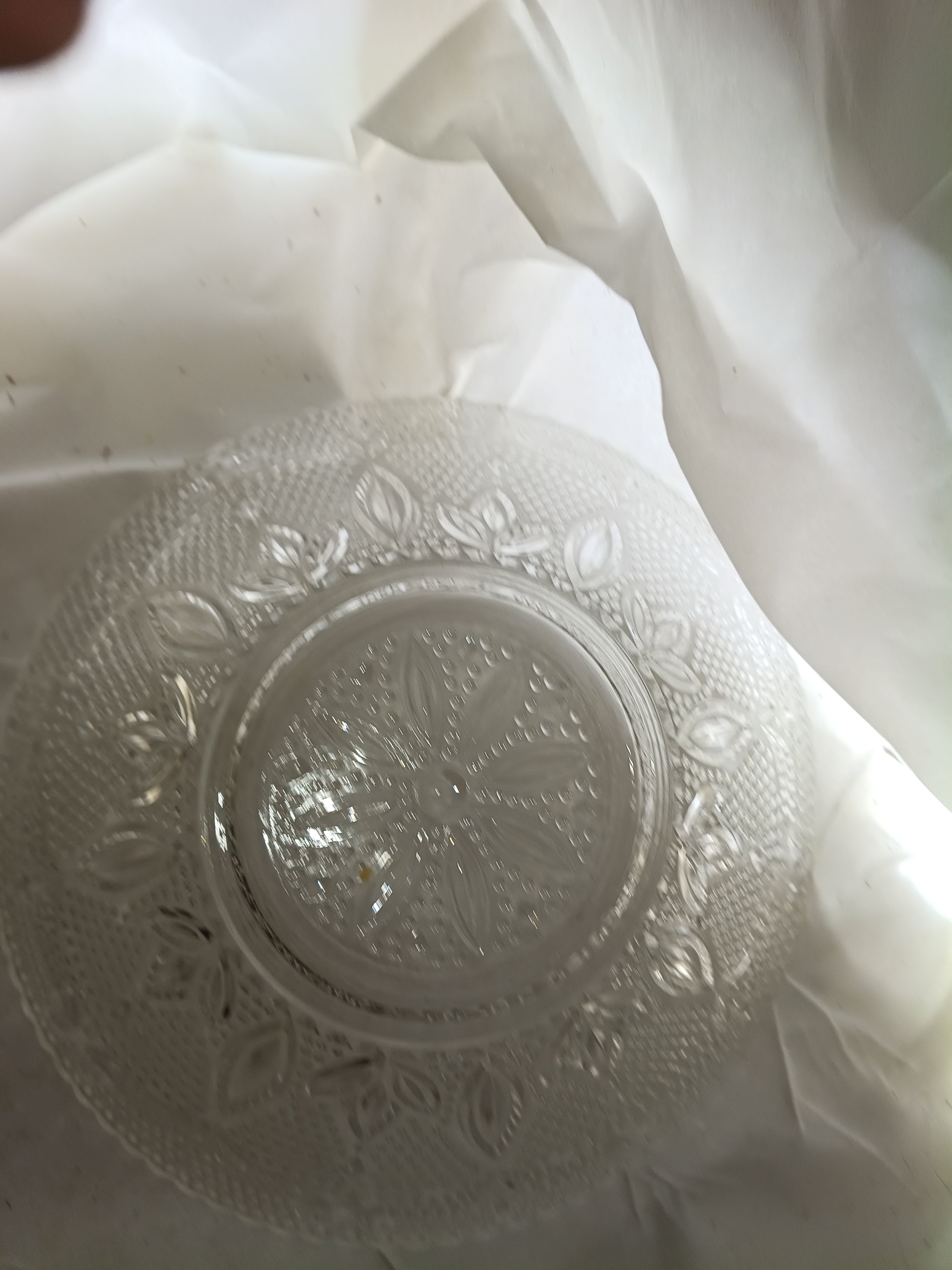 Grand bol à fruit Federal Glass Company — Heritage Clear
États-Unis, 1940–1955