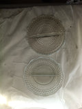 Anchor Hocking — Moonstone Clear Opalescent
États-Unis — 1942–1946
Verre pressé opalescent à décor hobnail