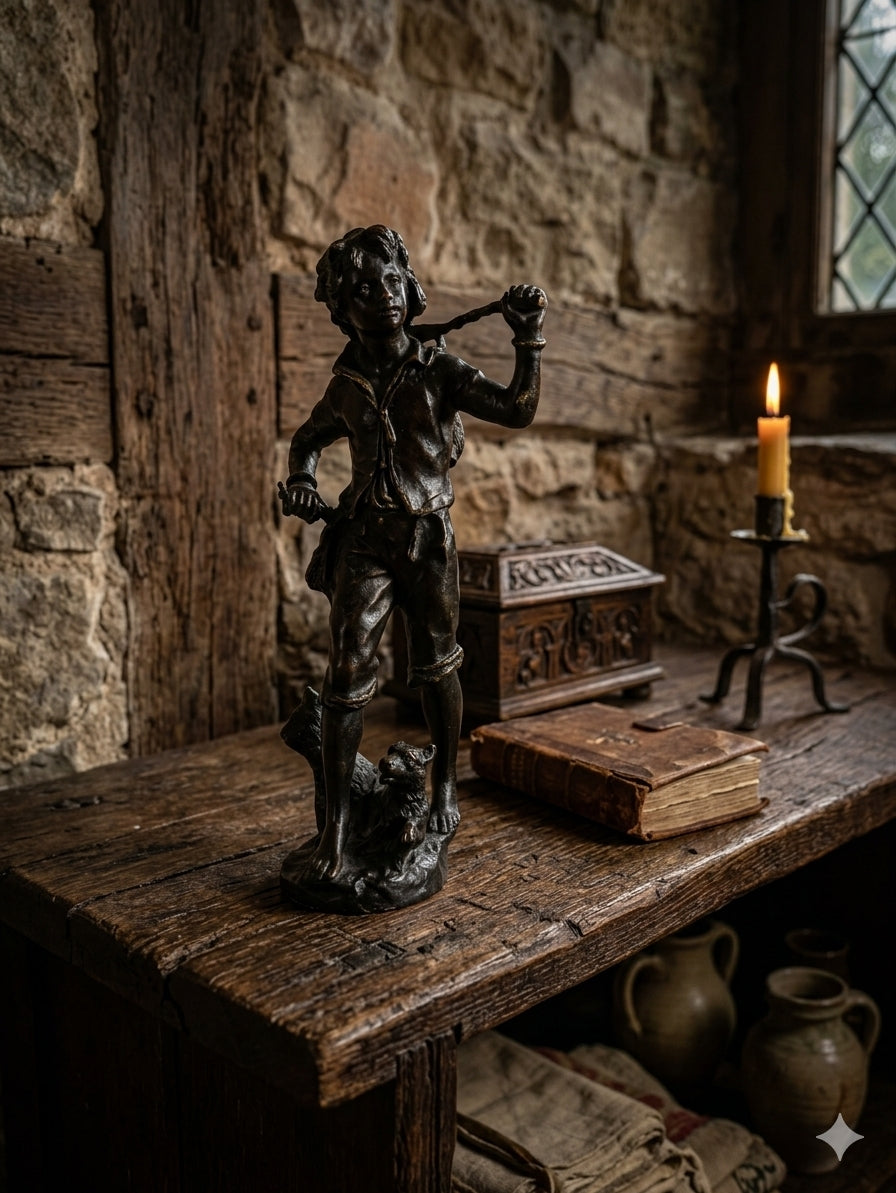 Le Faucheur  (Le Moissonneur), créée par le sculpteur, peintre et céramiste français Anatole Jean Guillot (1865-1911).