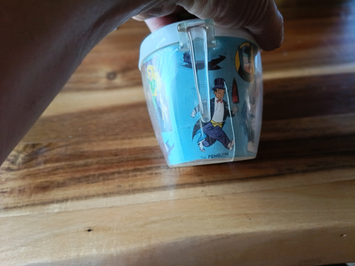 LOT VINTAGE : 2 Tasses Isothermes Batman & Robin (1966)